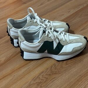 White and Green Sneakers